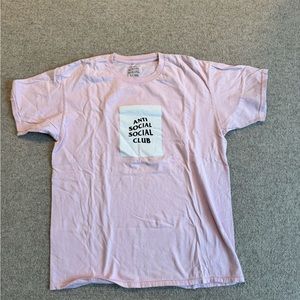 ‼️SOLD‼️anti social social club pink box tee